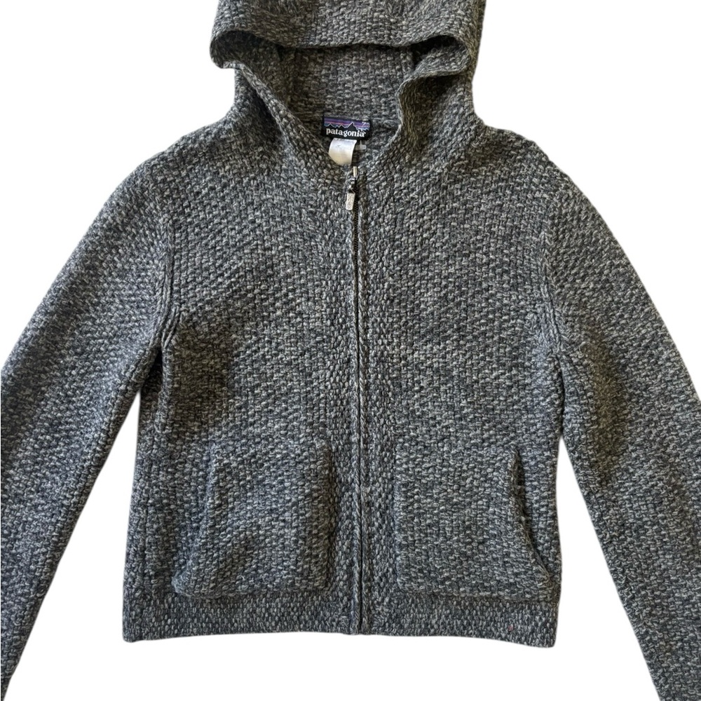 Patagonia Women's Heather Charcoal Zip Hoodie Cardigan - Picture 4 of 9